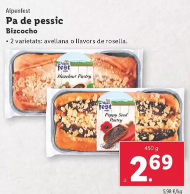 Oferta de Alpenfest - Bizcocho por 2,69€ en Lidl