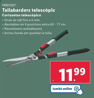 Oferta de Parkside - Cortasetos Telescópico  por 11,99€ en Lidl