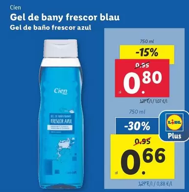 Oferta de Cien - Gel De Baño Frescor Azul por 0,8€ en Lidl