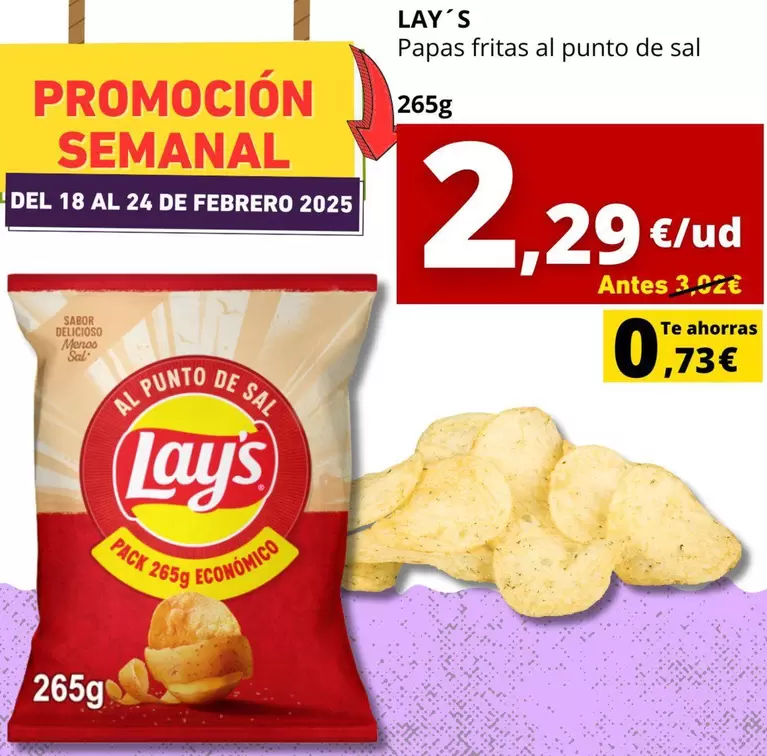 Oferta de Lay's - Promocion Semanal por 2,29€ en Tu Trébol Hipermercados