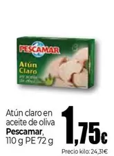 Oferta de Pescamar - Atún Claro En Aceite De Oliva  por 1,75€ en UDACO