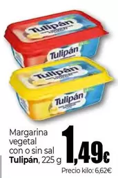 Oferta de Tulipán - Margarina Vegetal Con O Sin Sal por 1,49€ en UDACO