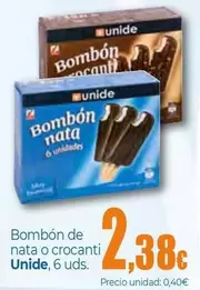 Oferta de Unide - Bombon De Nata O Crocanti por 2,38€ en Unide Market