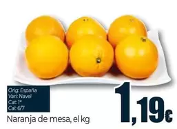 Oferta de Naranja De Mesa por 1,19€ en Unide Market