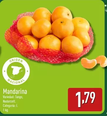 Oferta de Mandarina por 1,79€ en ALDI