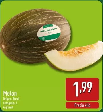 Oferta de Melón por 1,99€ en ALDI