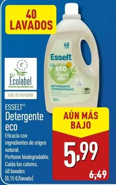 Oferta de Esselt - Detergente Eco por 5,99€ en ALDI