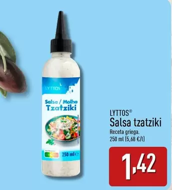 Oferta de Lyttos - Salsa Tzatziki por 1,42€ en ALDI