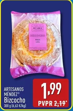 Oferta de Artesanos Méndez - Bzcocho por 1,99€ en ALDI