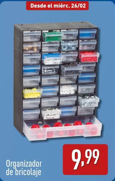 Oferta de Organizador De Bricolaje por 9,99€ en ALDI