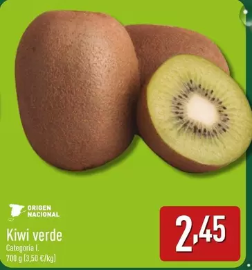 Oferta de Kiwi Verde por 2,45€ en ALDI