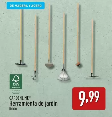 Oferta de Gardenline - Herramienta De Jardin por 9,99€ en ALDI