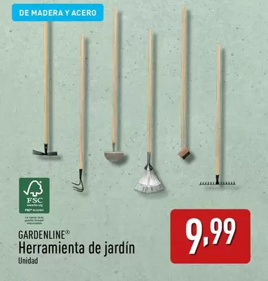 Oferta de Gardenline - Herramienta De Jardin por 9,99€ en ALDI