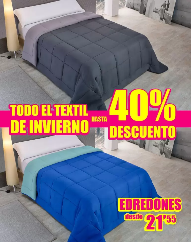 Oferta de Edredones por 21,55€ en Outlet Hogar