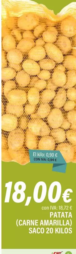 Oferta de Patata  por 18€ en Cash Ifa