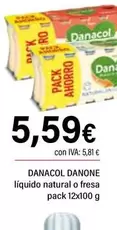 Oferta de Danone - Danacol Liquid Natural O Fresca por 5,59€ en Cash Ifa