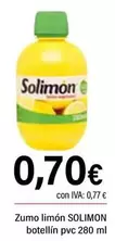 Oferta de Solimón - Zumo Limon por 0,7€ en Cash Ifa