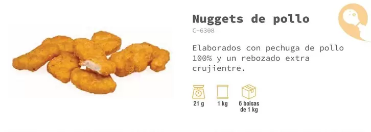 Oferta de Nuggets De Pollo en Abordo