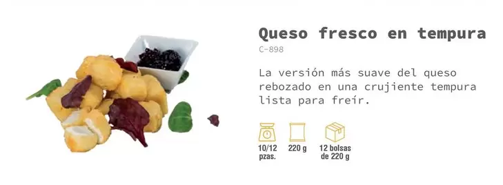 Oferta de Lista - Queso Fresco En Tempura en Abordo