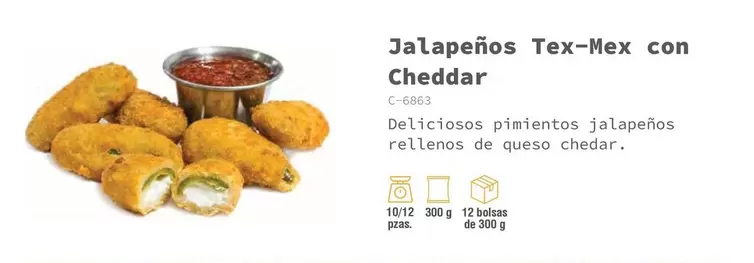 Oferta de Jalapeños Con Cheddar en Abordo