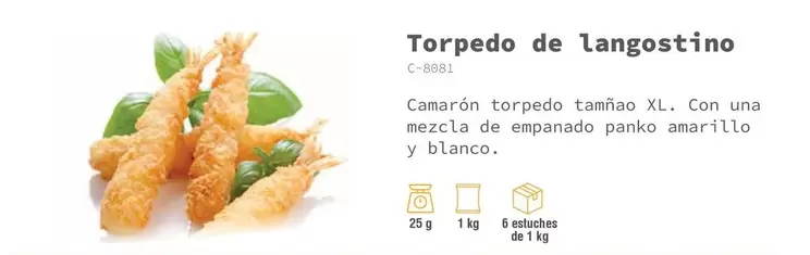 Oferta de Blanco - Torpedo De Langostino en Abordo