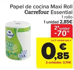 Oferta de Carrefour - Papel De Cocina Maxi Roll Essential por 2,85€ en Carrefour