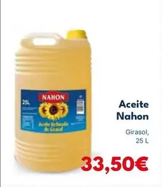 Oferta de Nahon - Aceite por 33,5€ en Cash Unide