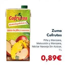 Oferta de Cofrutos - Zumo por 0,89€ en Cash Unide