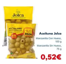 Oferta de Jolca - Aceituna por 0,52€ en Cash Unide