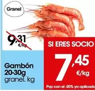 Oferta de Gambón  por 7,45€ en Eroski