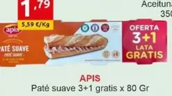 Oferta de Apis - Pate Suave 3+1 Gratis por 1,79€ en Supermercados Extremadura