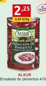 Oferta de Alsur - Ensalada De Pimientos por 2,25€ en Supermercados Extremadura