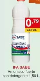 Oferta de Ifa sabe - Amoniaco Fuerte Con Detergente por 0,79€ en Supermercados Extremadura