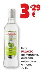 Oferta de Palacio - Licor De Manzana/ Avellana/ Melocoton O Mora por 3,29€ en Top Cash