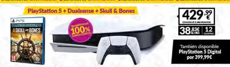 Oferta de Ubisoft - PlayStation 5+ Dualsense + Skull & Bones por 429,99€ en Game