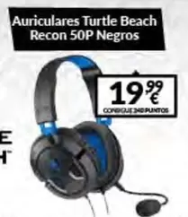 Oferta de Turtle Beach - Auriculares Beach Recon 50p Negros por 19,99€ en Game