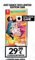 Oferta de Just Dance 2025 Limited Edition Ciab por 29,99€ en Game