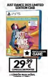 Oferta de Ubisoft - Just Dance 2025 Limited Edition Ciab por 29,99€ en Game