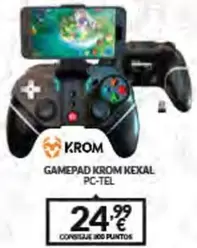 Oferta de Krom - Gamepad Kexal Pc-Tel por 24,99€ en Game