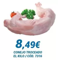 Oferta de Conejo Troceado por 8,49€ en Dialsur Cash & Carry