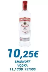 Oferta de Smirnoff - Vodka por 10,25€ en Dialsur Cash & Carry