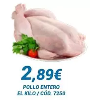 Oferta de Pollo Entero El Kilo por 2,89€ en Dialsur Cash & Carry