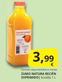 Oferta de Natura - Zumo  Recien Exprimido por 3,99€ en Supermercados MAS