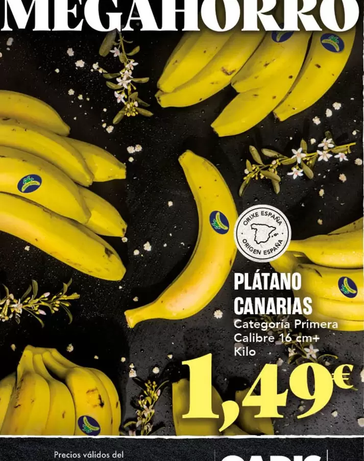 Oferta de Platano Canarias por 1,49€ en Gadis