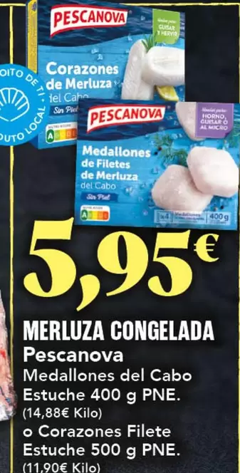 Oferta de Pescanova - Merluza Congelada por 5,95€ en Gadis