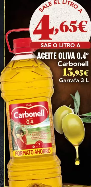 Oferta de Carbonell - Aceite Oliva por 13,95€ en Gadis