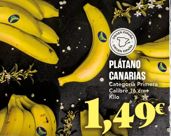 Oferta de Platano Canarias por 1,49€ en Gadis