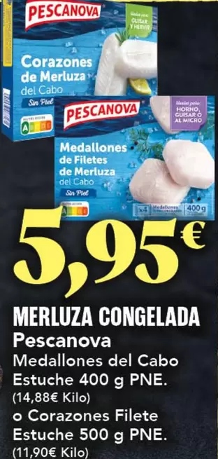 Oferta de Pescanova - Merluza Congelada por 5,95€ en Gadis