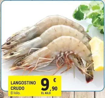 Oferta de Langostino Crudo por 9,9€ en E.Leclerc