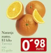 Oferta de Naranja Zumo por 0,98€ en Supermercados Bip Bip